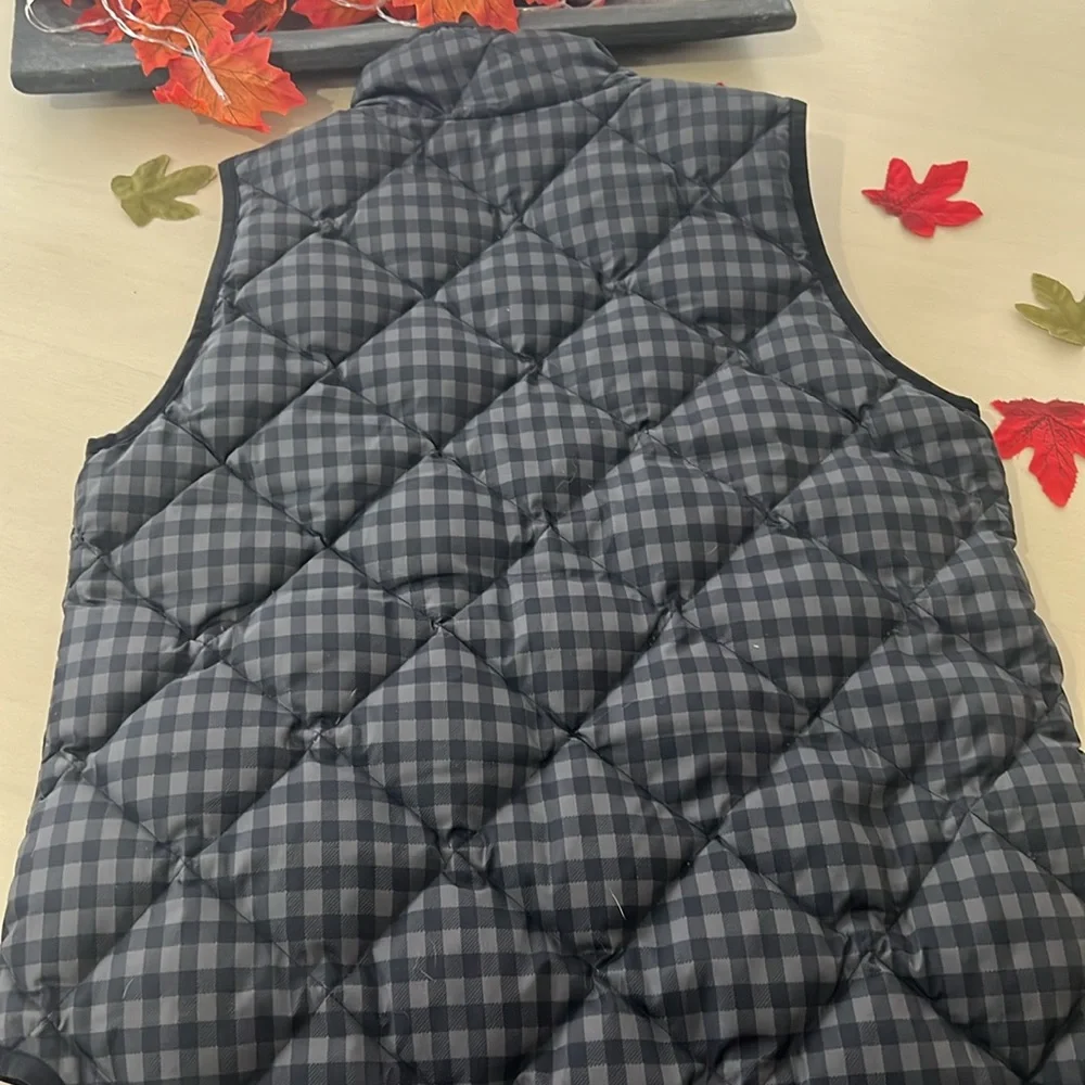 Jcrew black and grey checked vest GUC - Picture 4 of 4